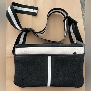 Haute Shore Neoprene Black and White Dylan Belt Bag. New with tags.